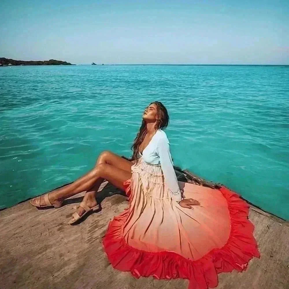 Rococo Sand Ciel Dress in Gradient Rainbow Size XS - Picture 13 of 17